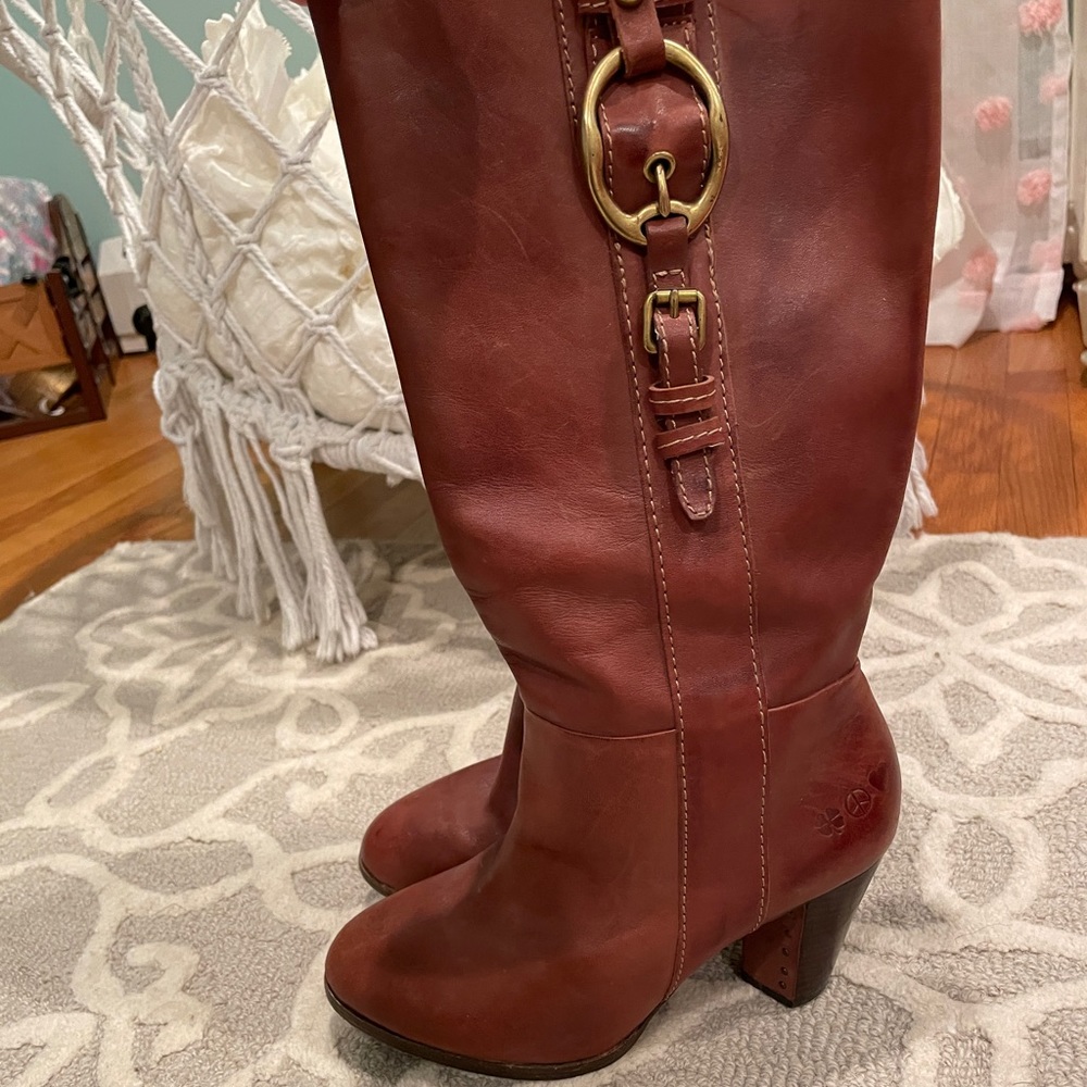 Lucky Brand cognac boots size 7